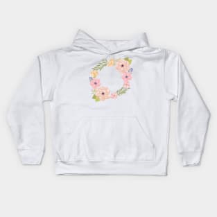 Floral wreath Kids Hoodie